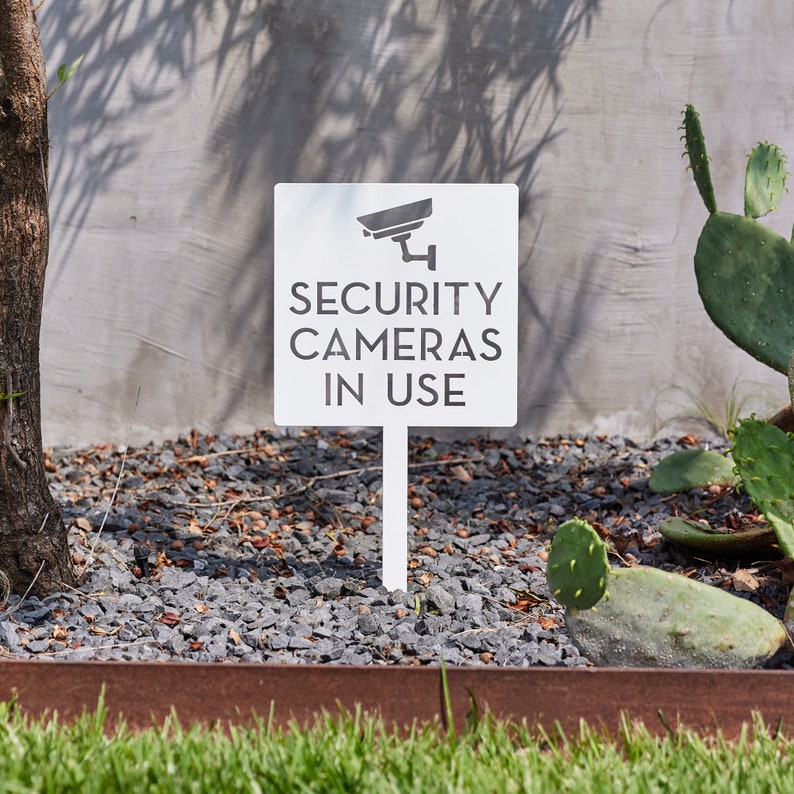 Home Security Number - 보안 카메라 경고 표지판 - 가정