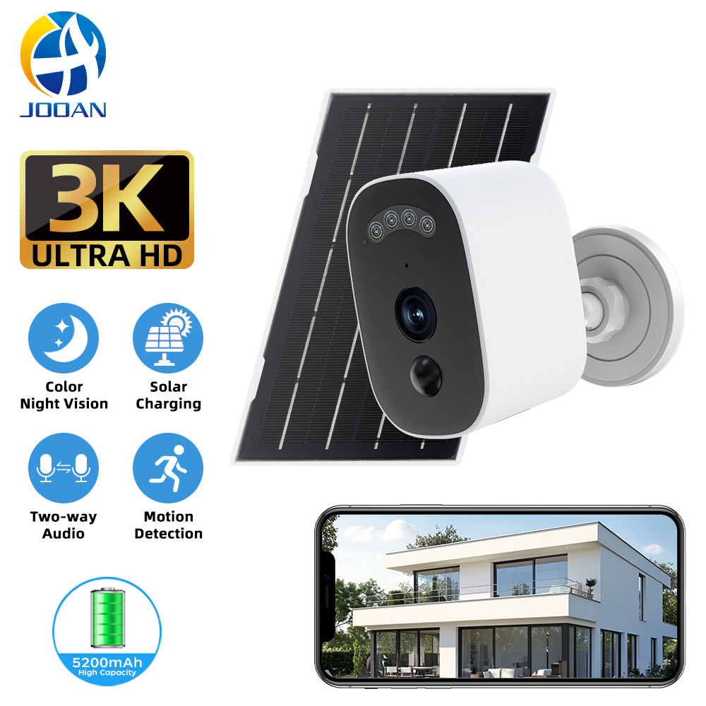 Home Security Group - Jooan 3K HD 태양광 보안 카메라
