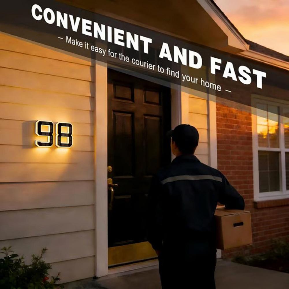 Home Security Number - 태양광 LED 주택 번호 표시판, 자동