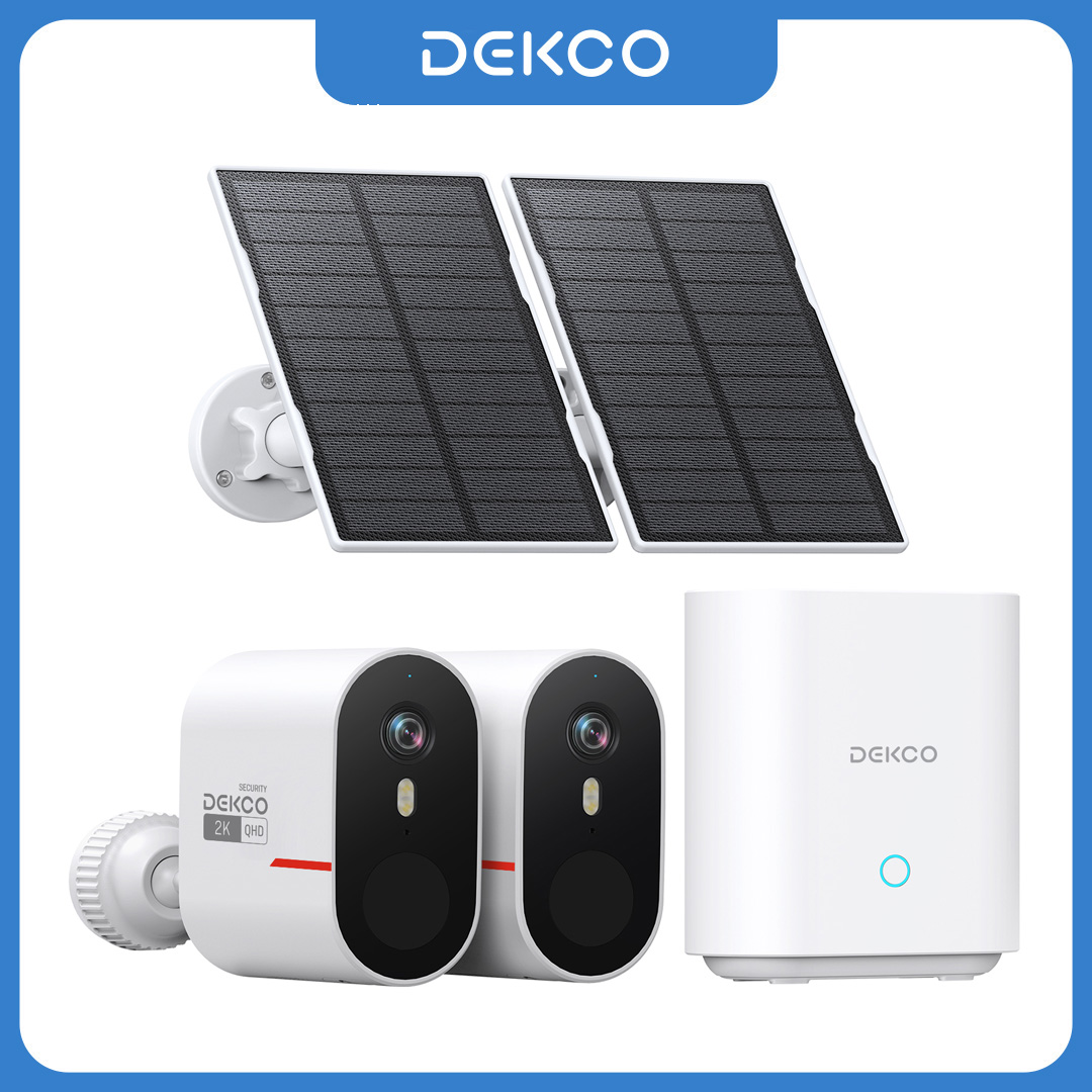 Home Security Group - 덱코 3MP WiFi 태양광 카메라 시스템