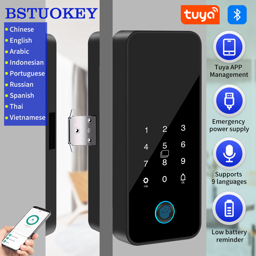 Home Security Tapo - Tuya 스마트 라이프 블루투스 유리 도어