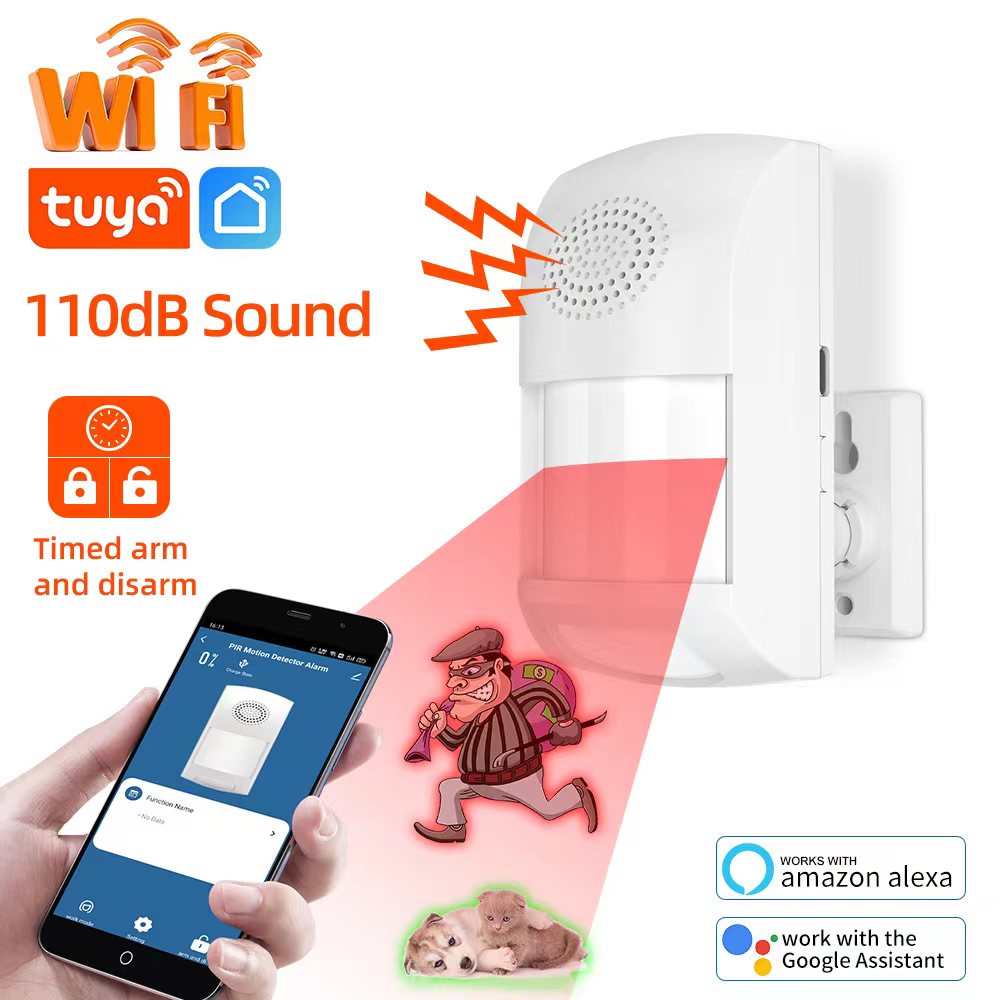 Pet Immune Pir Sensor - Tuya WiFi 스마트 홈 도난 경보