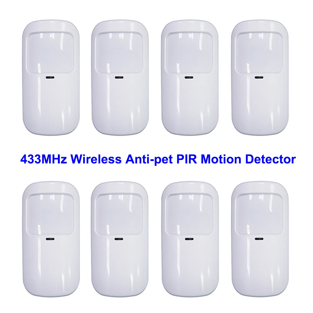 Pet Immune Pir Sensor - 흰색 무선 적외선 감지기, PIR 모션
