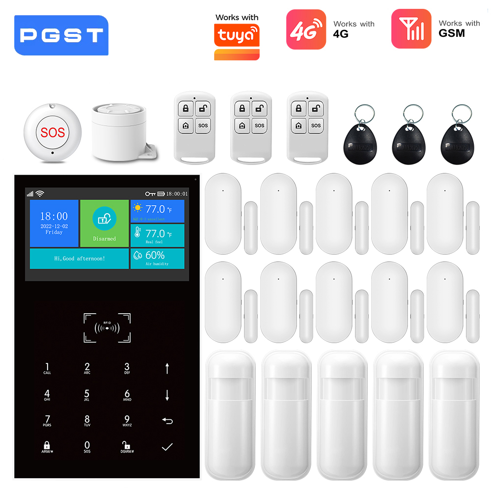 Home Security Technician - 4G GSM WiFi 알람 시스템, 투야