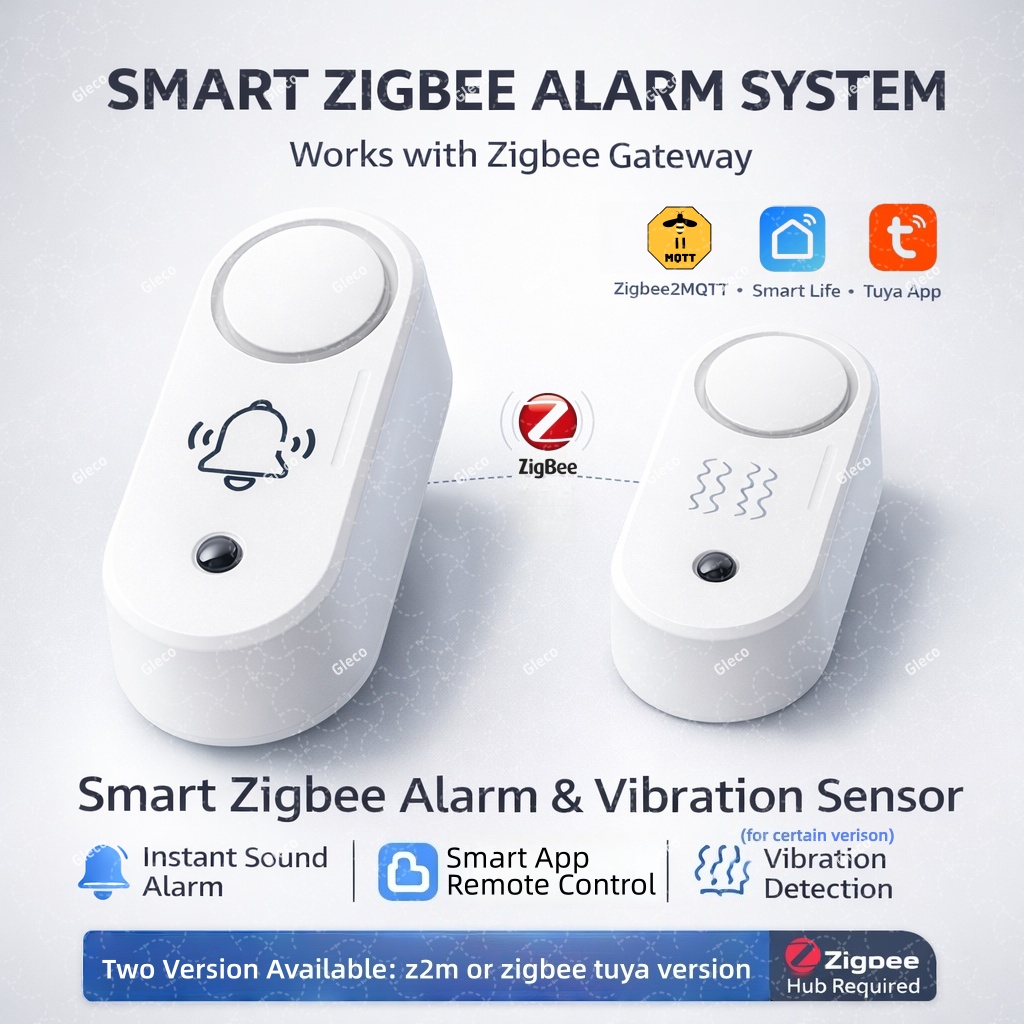 옵션으로 진동 감지 사운드 스트로브 라이트가 포함된 지 - Home Security Siren 리뷰 및 가격