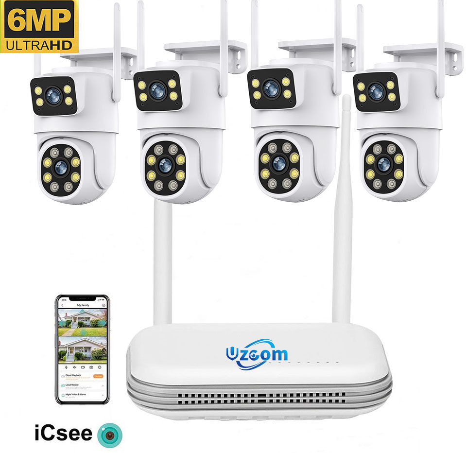 8CH 6MP 야외 IP 카메라 Wifi NVR 키트  - Home Security Video Systems 리뷰 및 가격