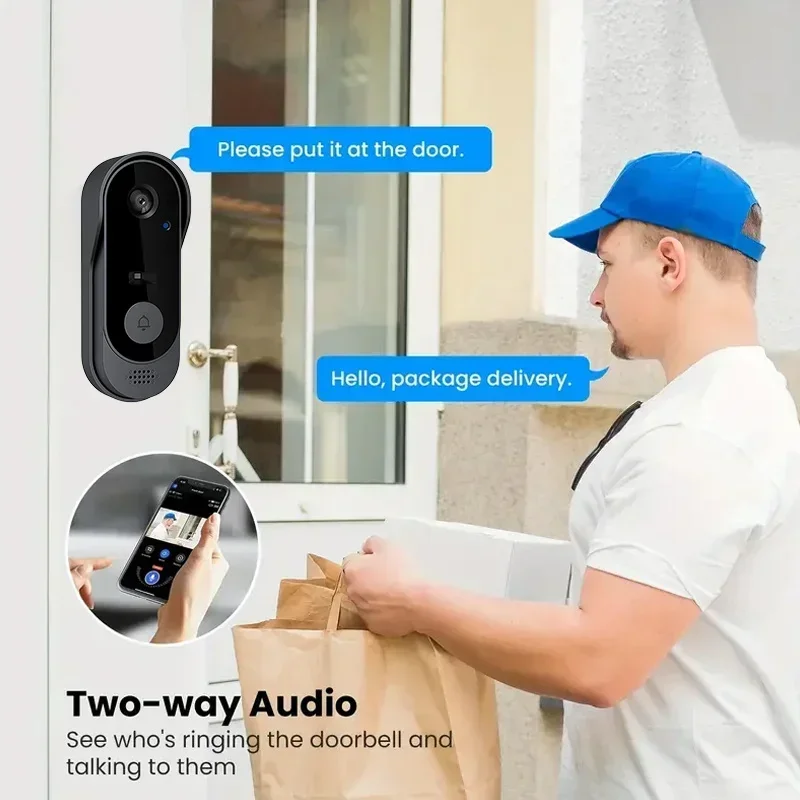 비디오 HD 무선 방수 도어벨 카메라, 야간 투시 및  - Home Security Video Systems 리뷰 및 가격