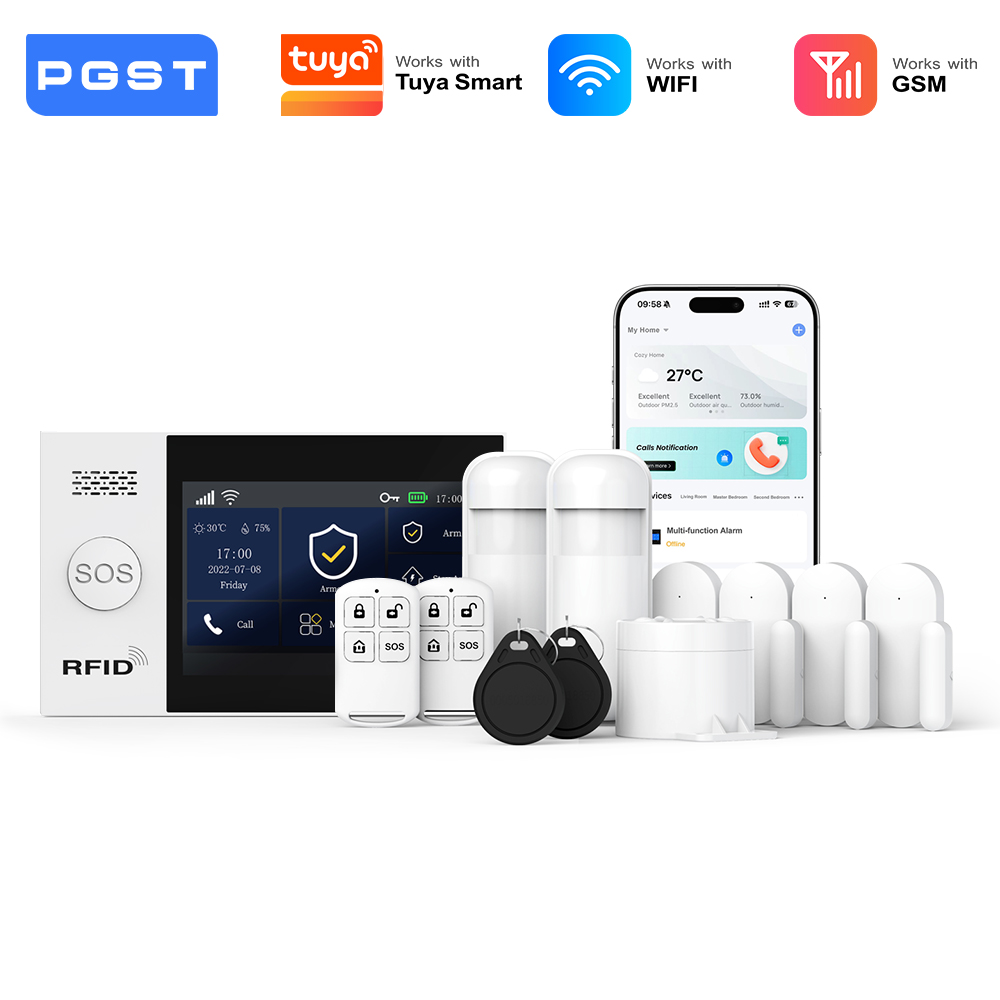 PGST 2G GSM WiFi 알람 시스템 키트 무선  - Home Security Technician 리뷰 및 가격