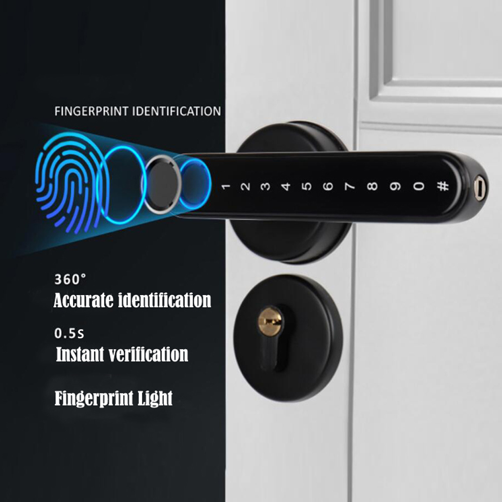 TTLock 스마트 블루투스 지문 잠금 장치 전자 손잡 - Home Security Locks For Doors 리뷰 및 가격