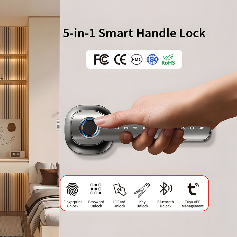 홈 보안 장치 스마트 지문 도어락 디지털 전자 핸들 잠 - Home Security Group 리뷰 및 가격