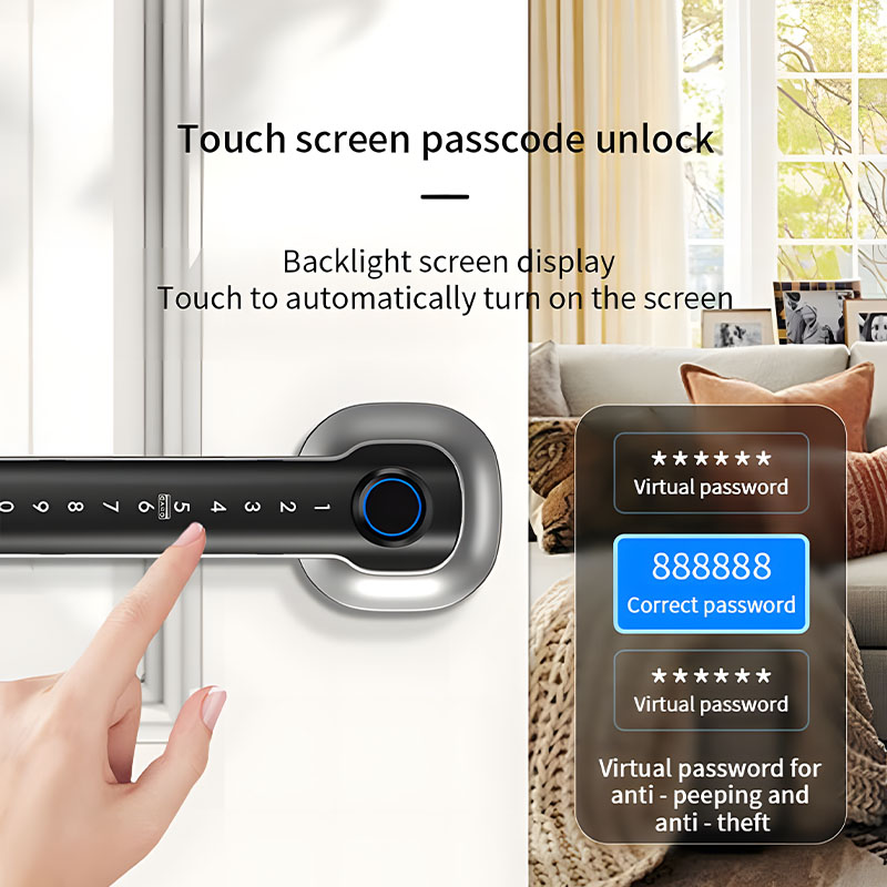 홈 보안 장치 스마트 지문 도어락 디지털 전자 핸들 잠 - Home Security Group 리뷰 및 가격