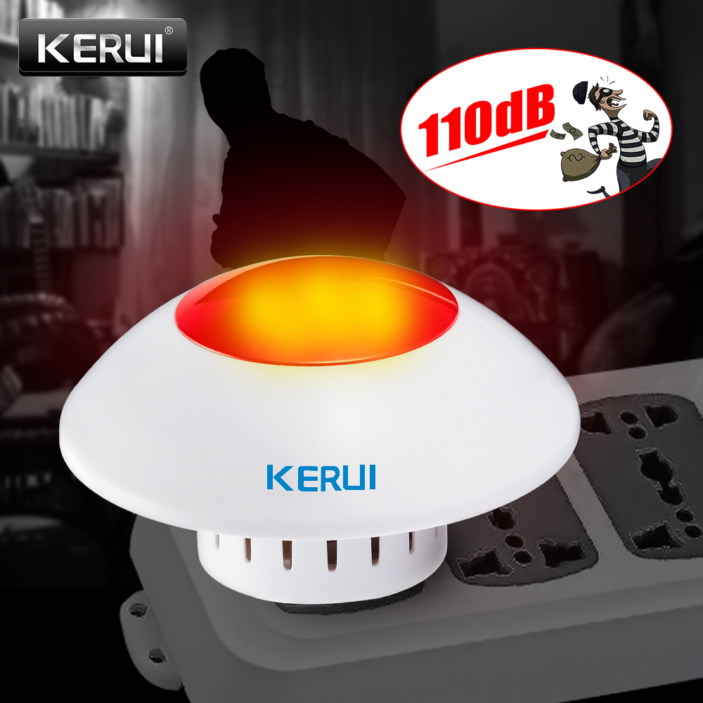 KERUI J009 시끄러운 실내 사이렌 무선 깜박이는 - Home Security Siren 리뷰 및 가격