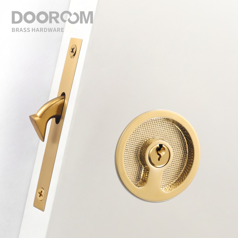 도어 룸 황동 슬라이딩 도어 핸들 도어록 세트, 주방  - Home Security Locks 리뷰 및 가격