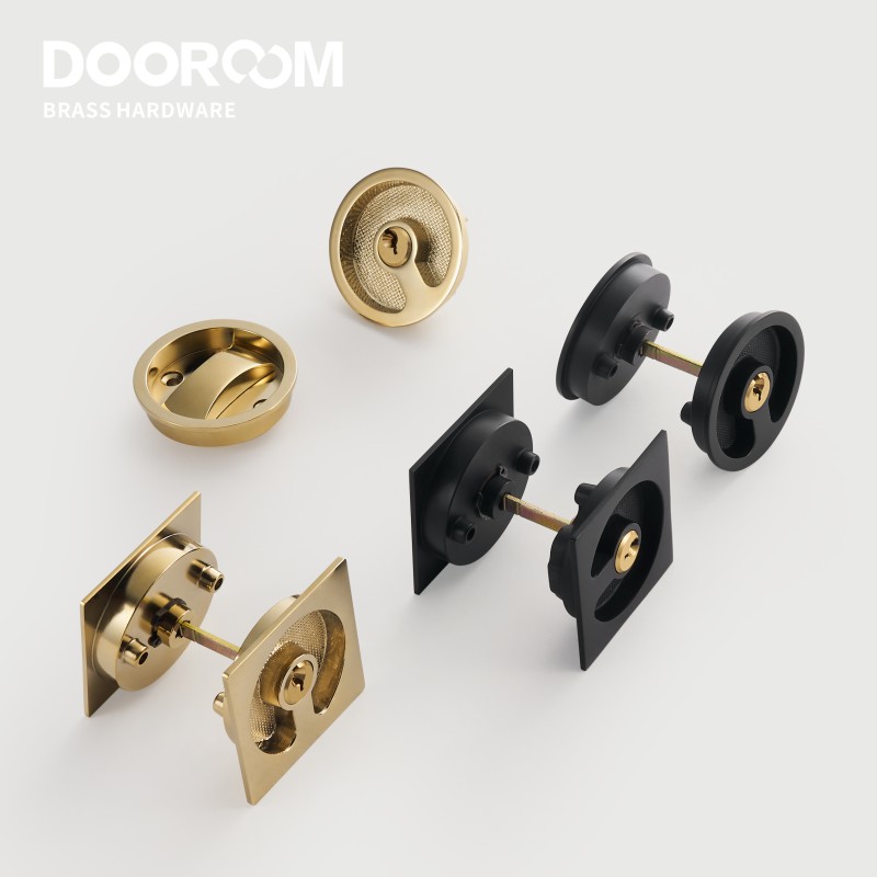 도어 룸 황동 슬라이딩 도어 핸들 도어록 세트, 주방  - Home Security Locks 리뷰 및 가격
