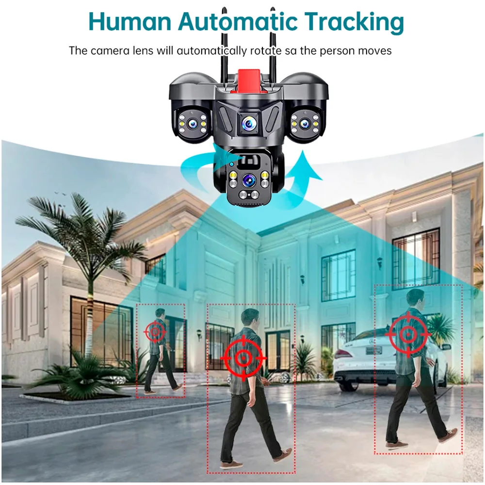 KERUI V380 Pro 야외 PTZ 6MP WIFI - Home Security Group 리뷰 및 가격