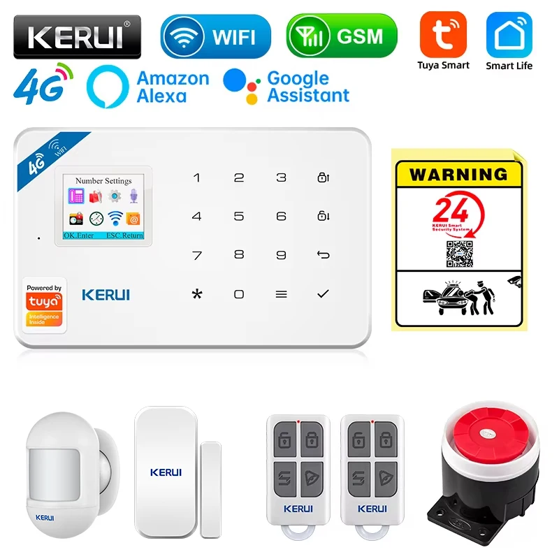 KERUI 보안 경보 시스템 키트 W184 4G WIF - Home Security Technician 리뷰 및 가격