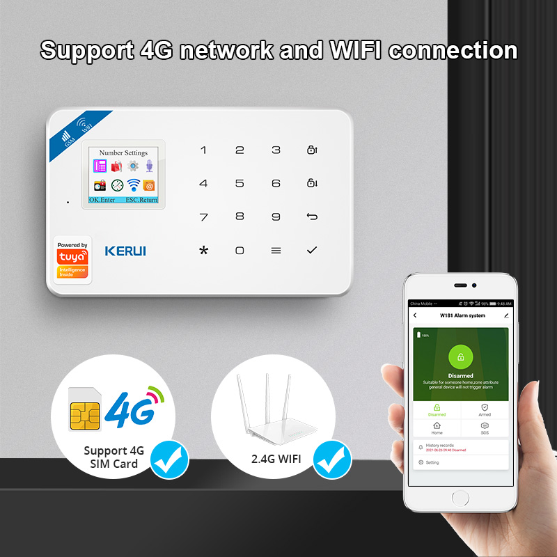 KERUI 보안 경보 시스템 키트 W184 4G WIF - Home Security Technician 리뷰 및 가격