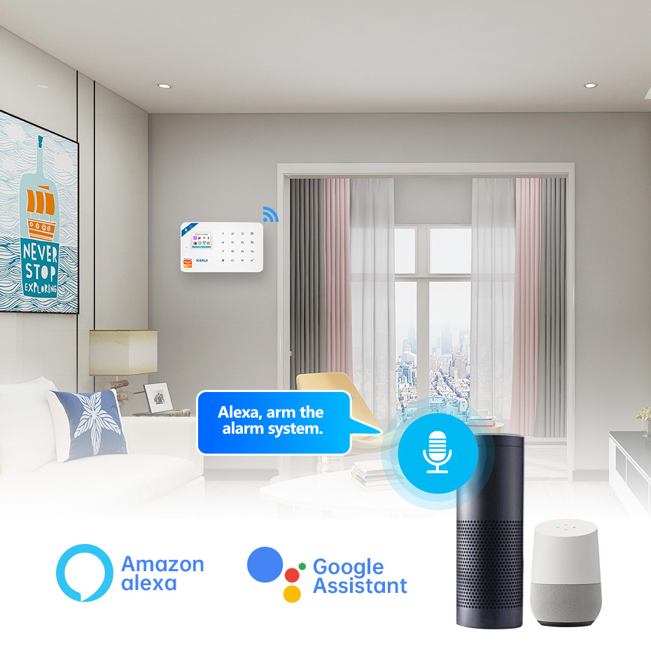 KERUI 보안 경보 시스템 키트 W184 4G WIF - Home Security Technician 리뷰 및 가격