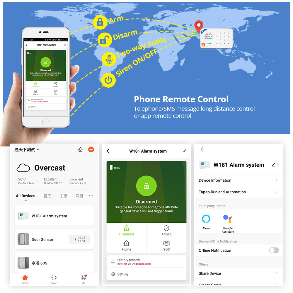 KERUI 보안 경보 시스템 키트 W184 4G WIF - Home Security Technician 리뷰 및 가격