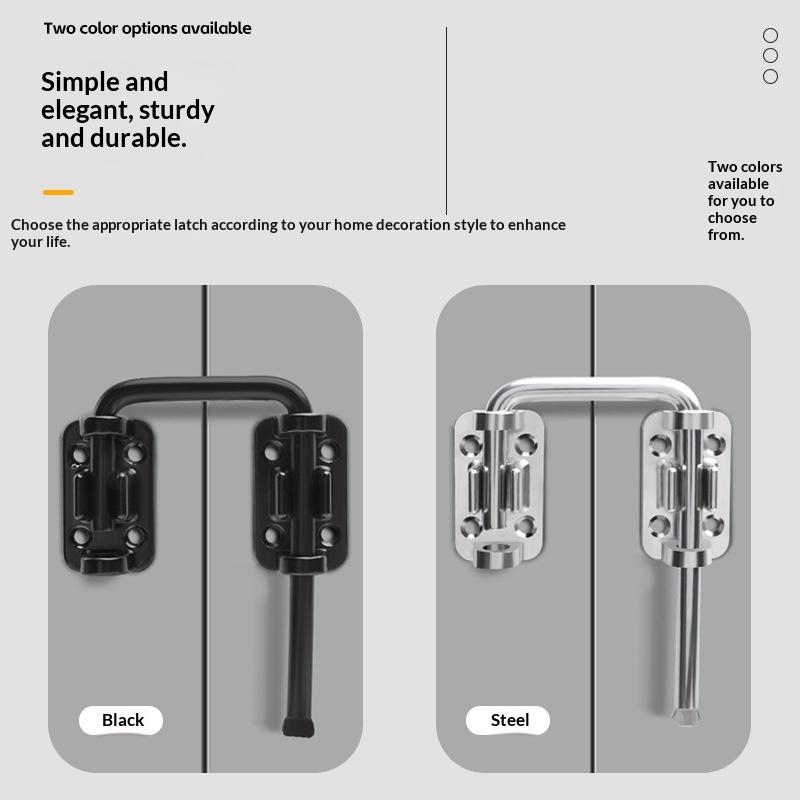 1 세트 실버/블랙 비천공형 90/180도 게이트 래치 - Home Security Tapo 리뷰 및 가격