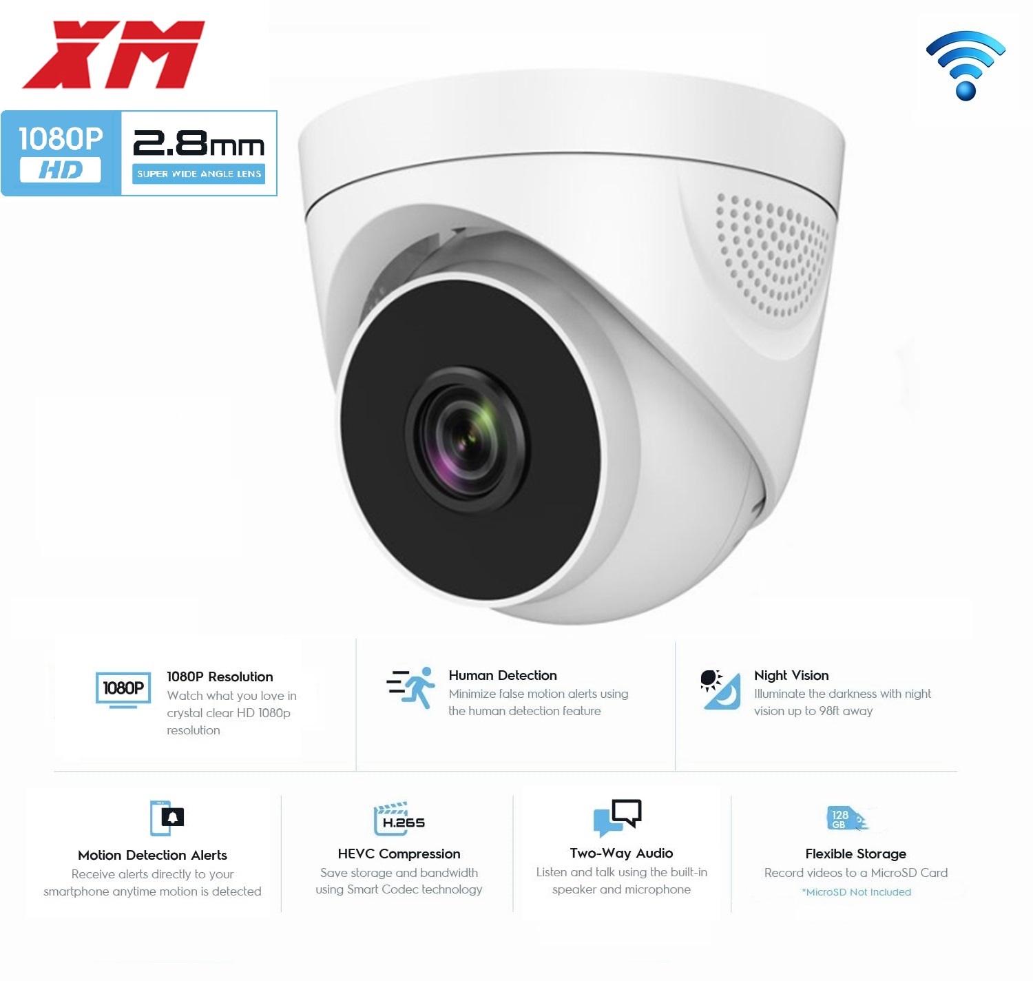 1080P WiFi 보안 카메라 2MP 돔형 실내 무선 - Home Security Video Systems 리뷰 및 가격